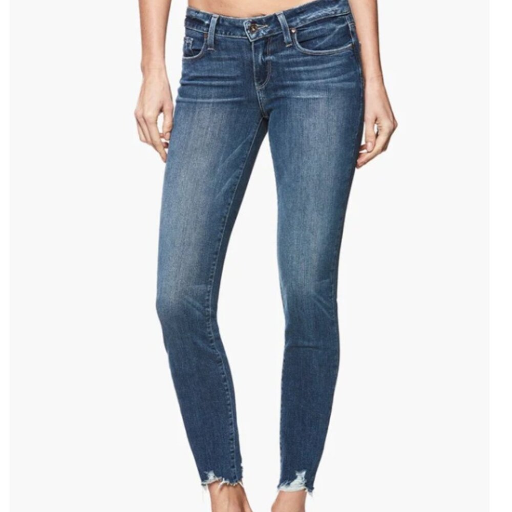 PAIGE Verdugo Ankle Jeans with Raw Hem